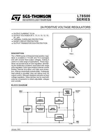 2A POSITIVE VOLTAGE REGULATORS - Soemtron.org