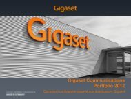 Gigaset_PrÃƒÂ©sentation produit Janvier 2012.pdf - HL2D