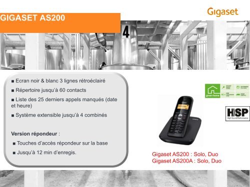 Gigaset_PrÃƒÂ©sentation produit Janvier 2012.pdf - HL2D