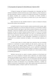 3. El presupuesto de ingresos de la Generalitat para el ejercicio 2013