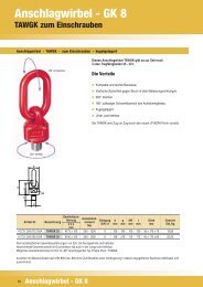 Anschlagwirbel - GK 8 - TAWGK - zum ... - Seil-Baur GmbH