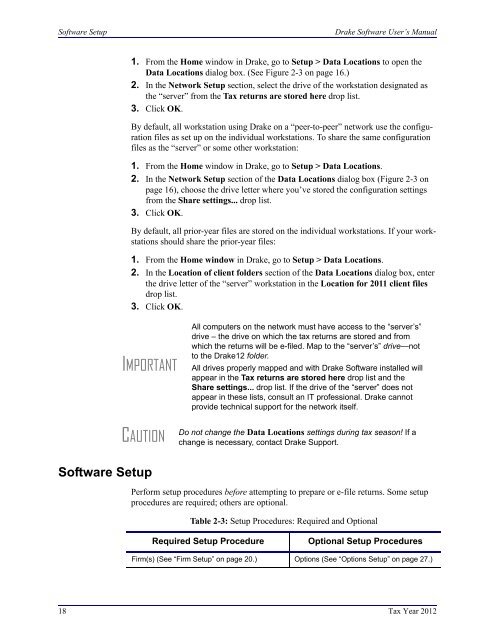 User's Manual - Drake Software