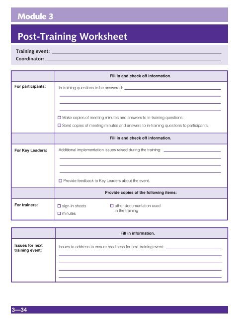 TOC Training Guide Module 3