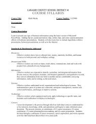 Course Syllabus - Multi Media - South High School