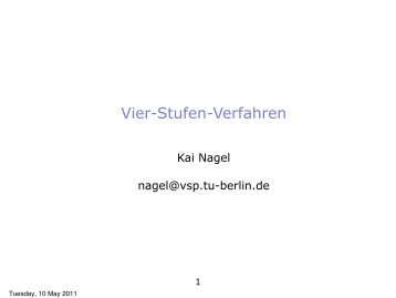 Vier-Stufen-Verfahren - TU Berlin