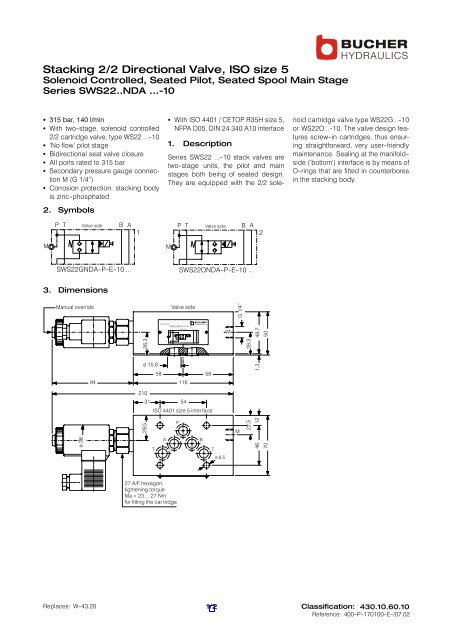 Sws22a Pa Bucher Hydraulics