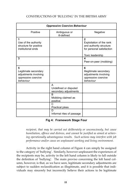 Addressing Constructions of 'Bullying' in the British Army - Defence ...