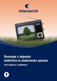 Ravnanje z odpadno električno in elektronsko opremo - Interseroh