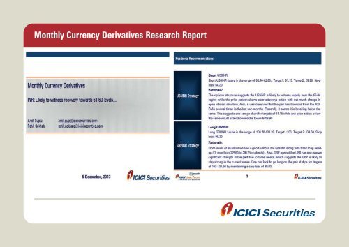 View the Currency presentation - ICICI Direct