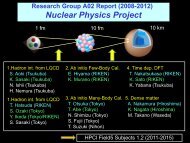 Nuclear physics project (A02) report - Joint Institute for ...