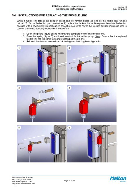 FDB2 FIRE AND GAS DAMPER - Halton