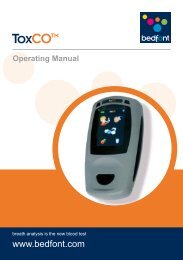 ToxCO User Manual - Bedfont Scientific