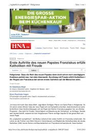 Erste Auftritte des neuen Papstes Franziskus erfÃ¼llen Katholiken mit ...