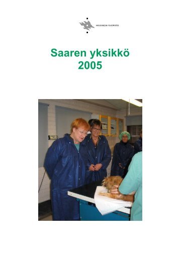 Vuosi 2005 - ElÃ¤inlÃ¤Ã¤ketieteellinen tiedekunta - Helsinki.fi