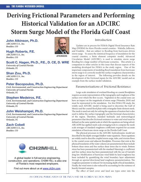 Deriving Frictional Parameters and Performing Historical Validation ...