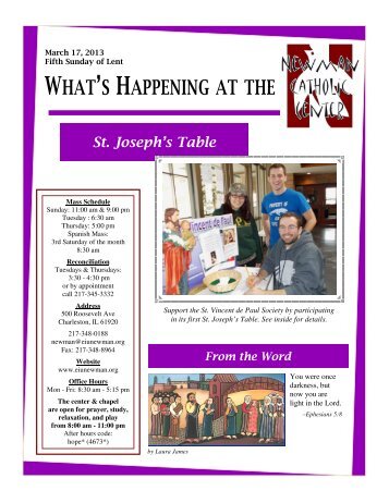 Bulletin 2013-03-17.pub - EIU Newman Catholic Center