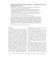 Lipophylic Compounds from Euphorbia peplis L. - Verlag der ...