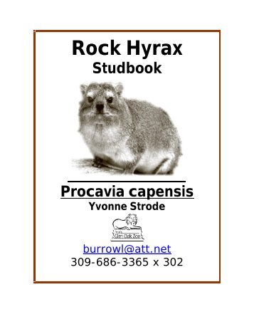 Final Hyrax Studbook.pdf - Peoria Zoo