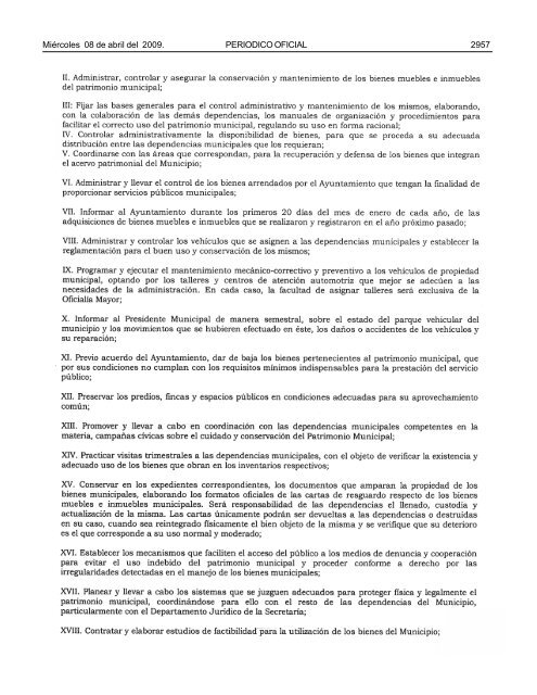 MiÃ©rcoles 8 de abril del 2009 - Gobierno del Estado de Chihuahua