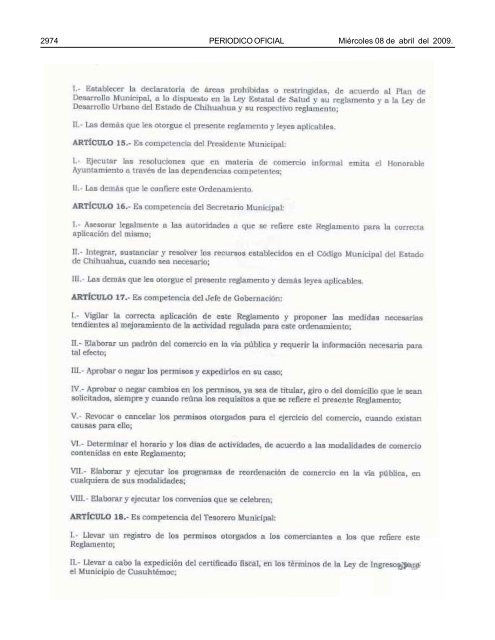 MiÃ©rcoles 8 de abril del 2009 - Gobierno del Estado de Chihuahua