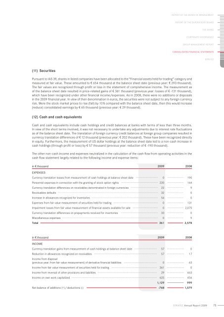 annual Report 2009 - STRATEC Biomedical AG