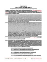 APPENDIX E. NON-DISCLOSURE AGREEMENT - CONCOURSE FPS