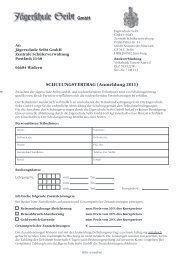 GmbH SCHULUNGSVERTRAG (Anmeldung 2011) - Jagdschule Seibt