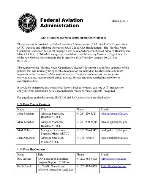 Faa Ato Org Chart