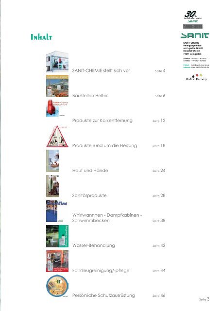 Katalog 2013 - SANIT Reinigungsmittel und