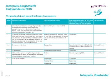 Vergoeding hulpmiddelen niet-gecontracteerde ... - Interpolis