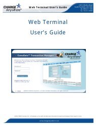 Web Terminal User's Guide - CHARGE Anywhere