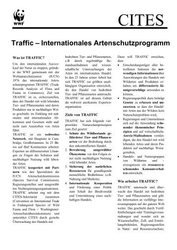 Traffic – Internationales Artenschutzprogramm