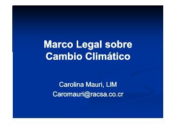 Marco Legal sobre Cambio Climático - Amcham
