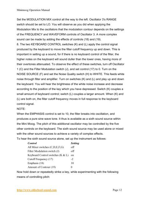 minimoog owners manual.pdf - Synth Zone