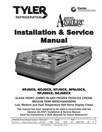 Installation & Service Manual - Hillphoenix