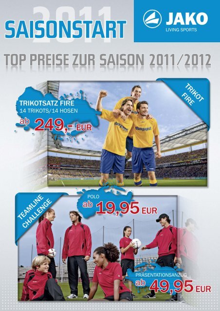 Zum Saisonstart Flyer 2011 - Jako