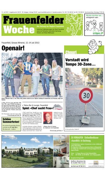 Herunterladen - TAGBLATT - Frauenfelder Woche