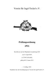 Prüfungsordnung - Verein für Jagdteckel e.V.