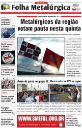Folha MetalÃºrgica - Sindicato dos MetalÃºrgicos de Sorocaba e RegiÃ£o