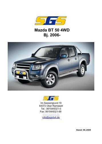 Mazda BT 50 4WD Bj. 2006- - SGS