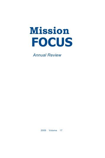 Volume 17, 2009 - Anabaptist Mennonite Biblical Seminary