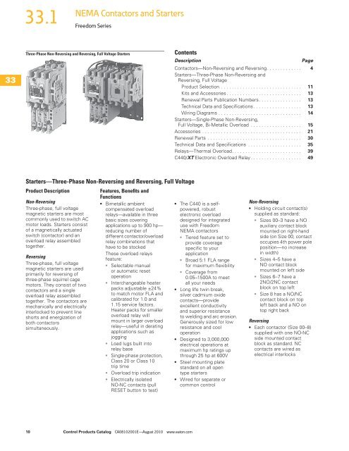 NEMA Contactors and Starters - Tri-State Electrical Supply