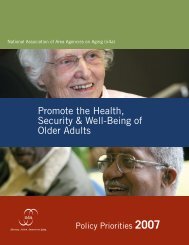 Promote the Health, Security & Well-Being of Older Adults - n4a