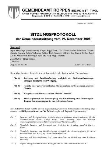 Sitzungsprotokoll-2005-12-19 - .PDF - Roppen