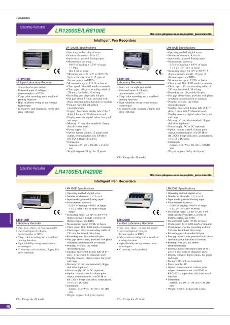 Measuring Instruments All Products Guide Vol.10 - Yokogawa