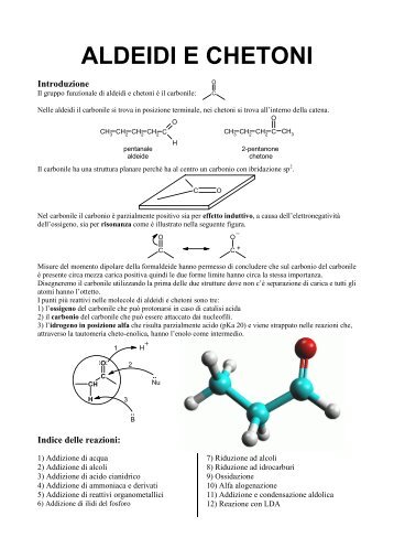 Aldeidi e Chetoni.pdf - PianetaChimica.it