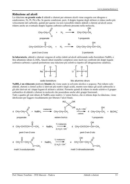 Aldeidi e Chetoni.pdf - PianetaChimica.it