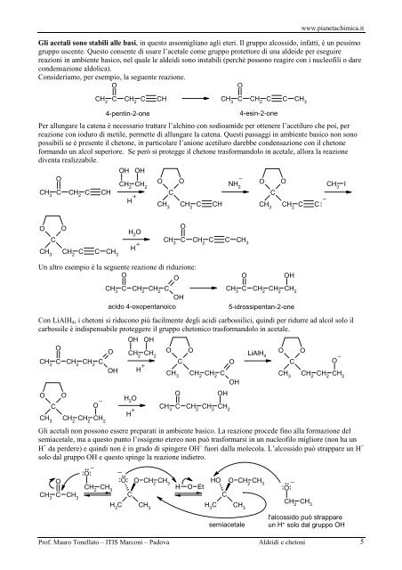 Aldeidi e Chetoni.pdf - PianetaChimica.it