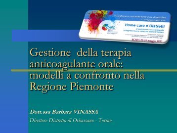 Gestione della terapia anticoagulante orale: modelli a confronto nella