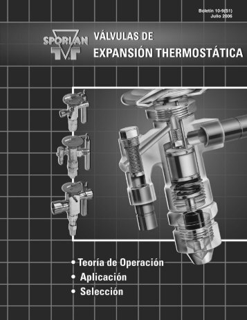 Sporlan Valvulas de expansion termostatica - Servipartes